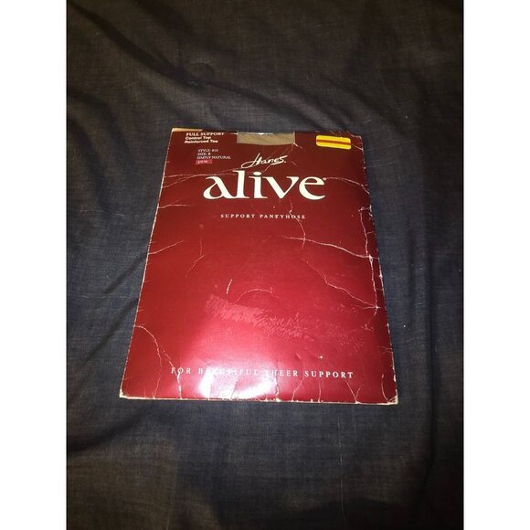 Hanes Alive Full Support Panty Hose Pantyhose Size B NIP New Natural Control Top - Picture 1 of 2